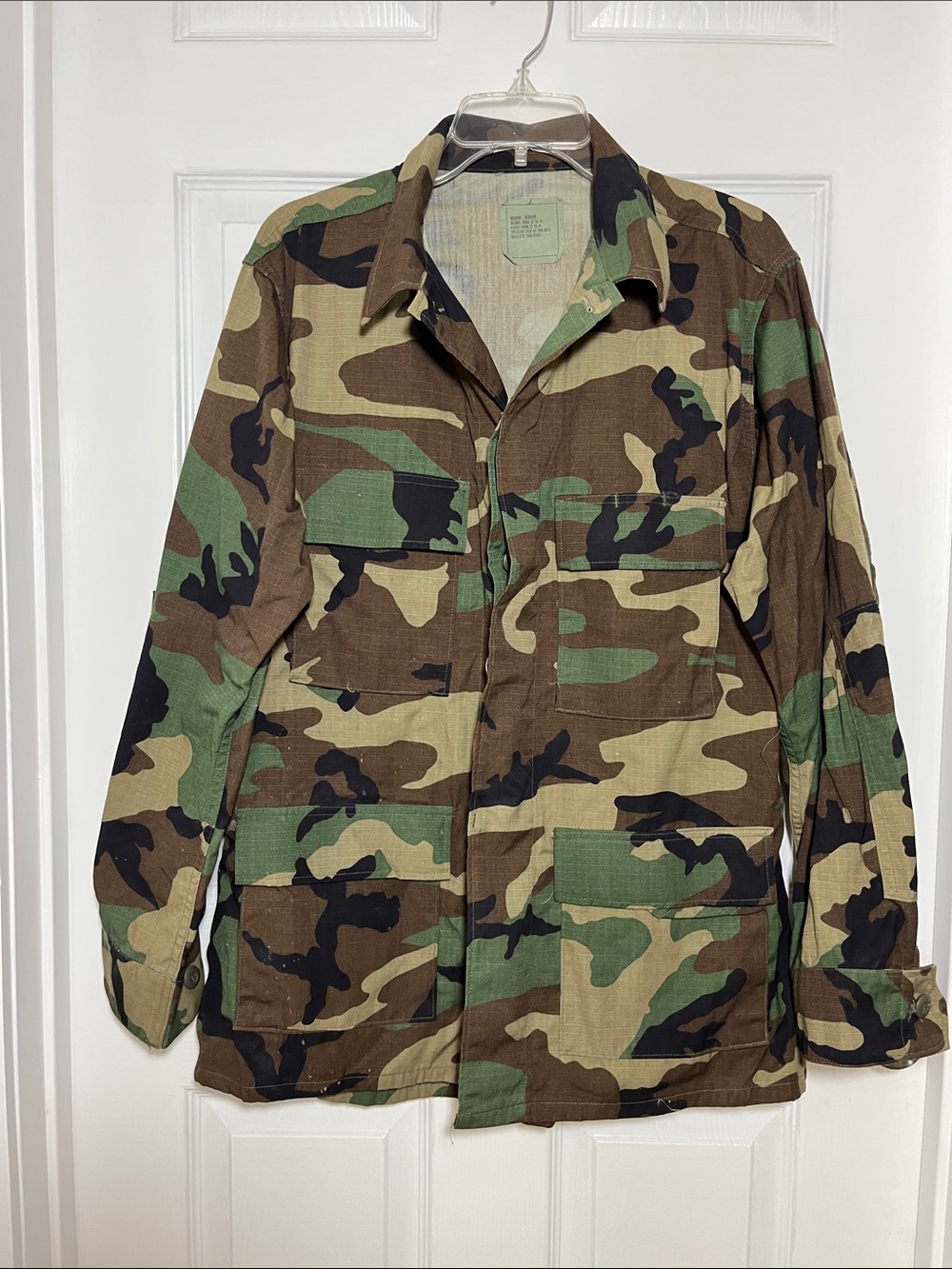 U.S. Army Woodland Camouflage Field Jacket - Green, Brown, Black